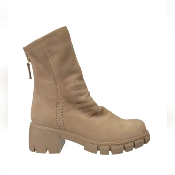 Tan Leather Ankle Boots - Picture 1 of 6